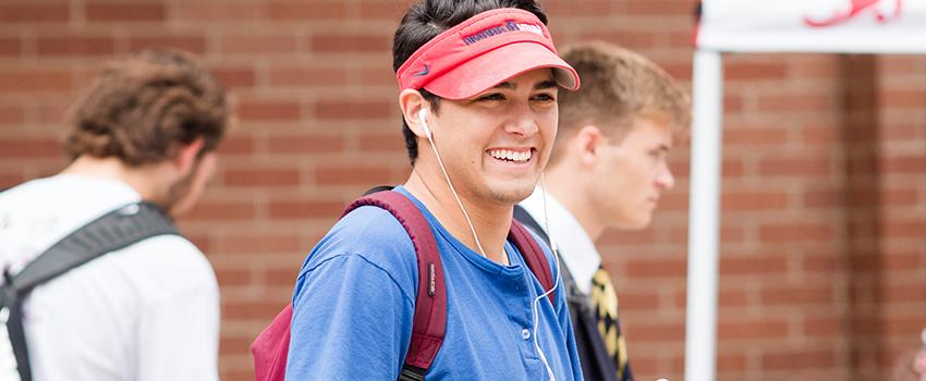 Student smiling